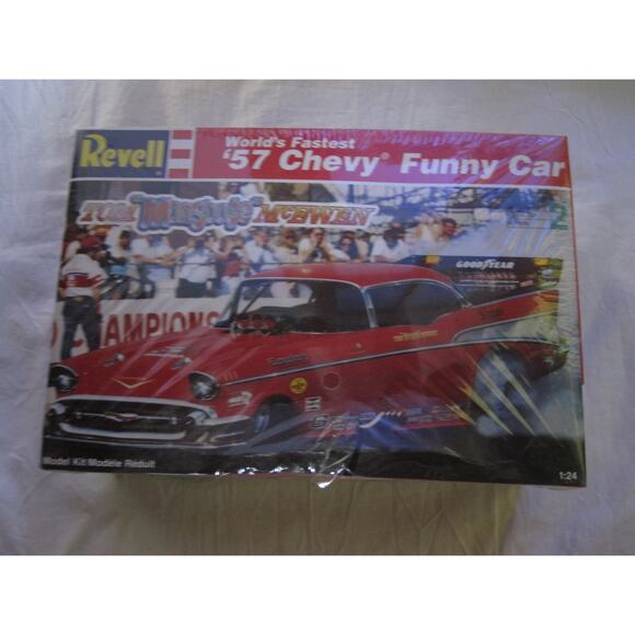 NEW Revell World's Fastest '57 Chevy Funny Car Mongoose Model Kit 1:24 #7172 - Picture 1 of 3